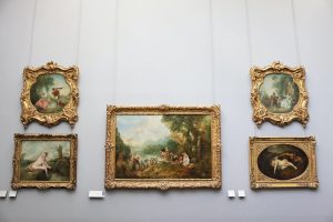 En samling av barock målningar